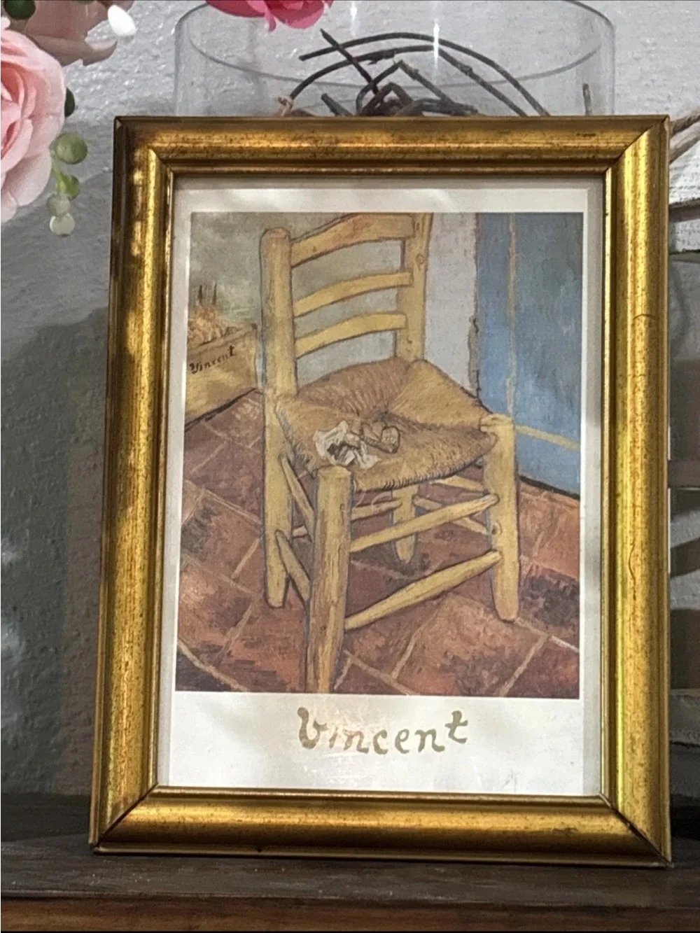 Vincent Framed Art Print in Gold Frame